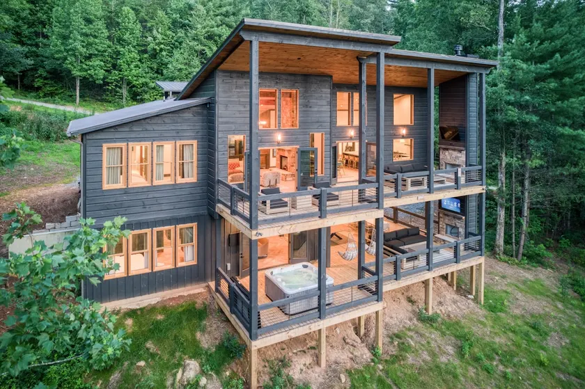 Modern Blue Ridge Cabin • Hot Tub & Ping Pong - Image 1