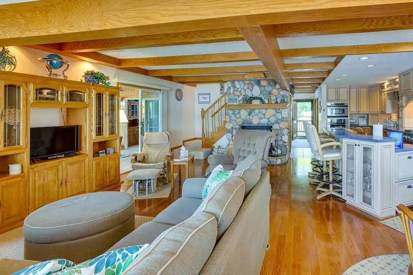 Sauna + Fireplaces! Lakefront Cadillac Retreat - Image 1