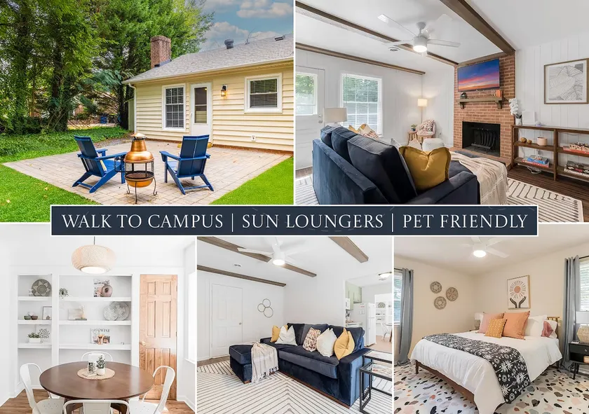 Elon 3BR Escape | Walk to Campus | Patio + BBQ - Image 1