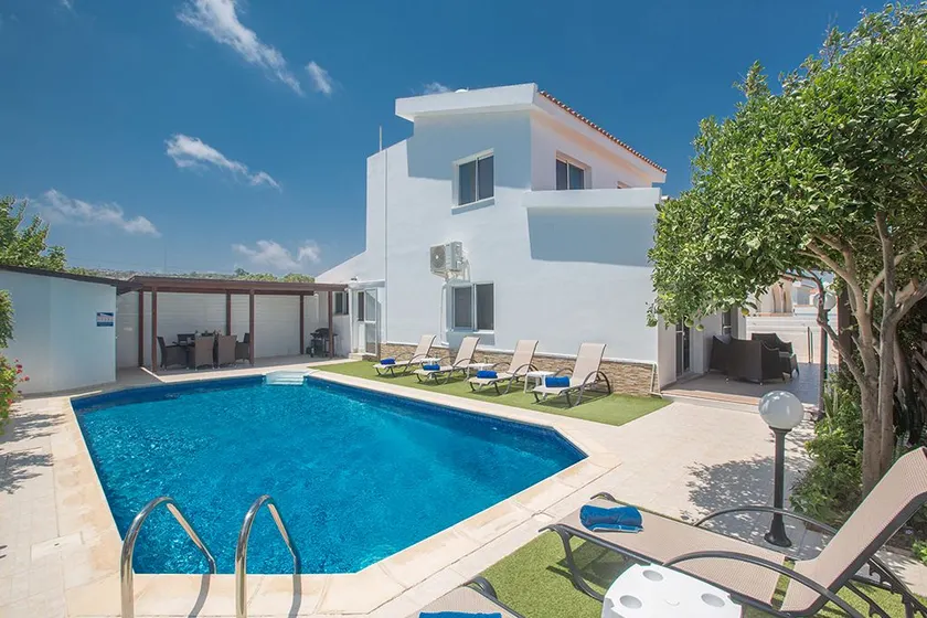 Protaras Holiday Villa Ds54, Villa de 3 dormitorios en el centro - Image 1