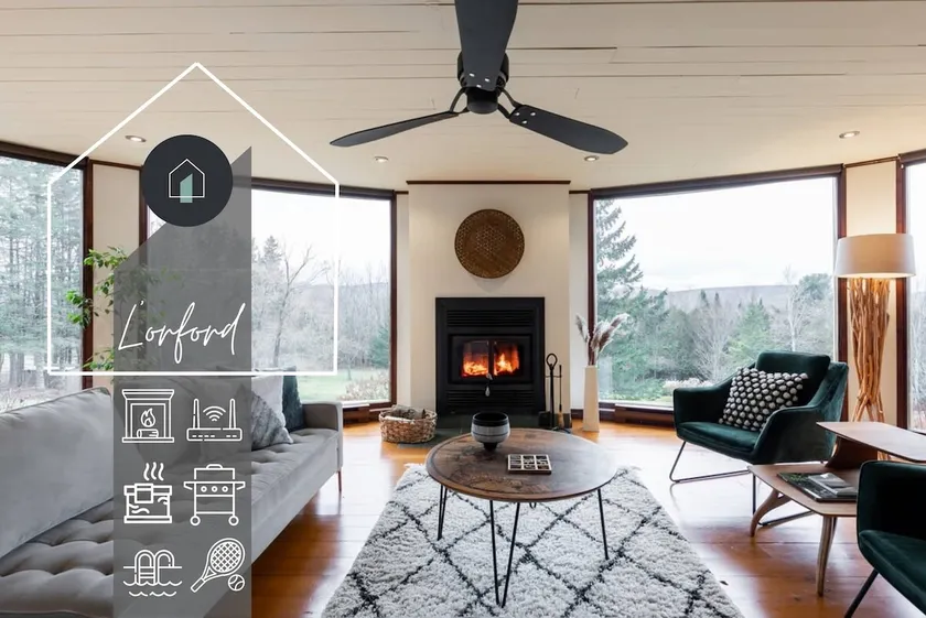 L'Orford Forest Dream: Hot Tub, Fireplace & Views - Image 1