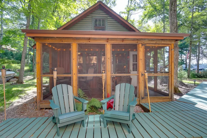 Dock, Lake & Beach Access! St Germain Duplex Cabin - Image 1