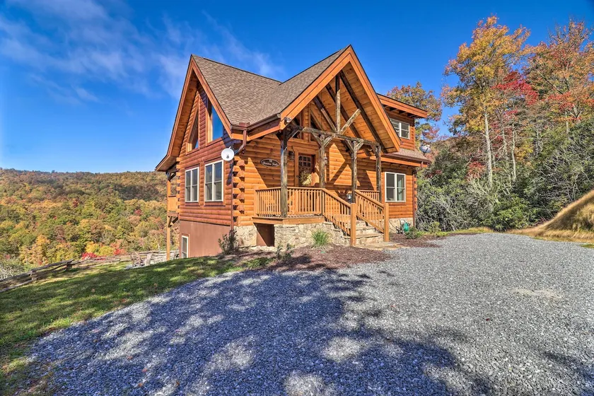 Hilltop Cabin on 5 Acres w/ Hot Tub & Waterfall! - Image 1
