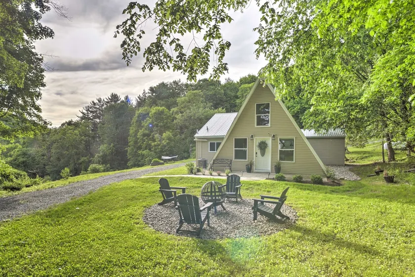 A-Frame Cabin w/ Hot Tub: 5 Mi to Waterford! - Image 1