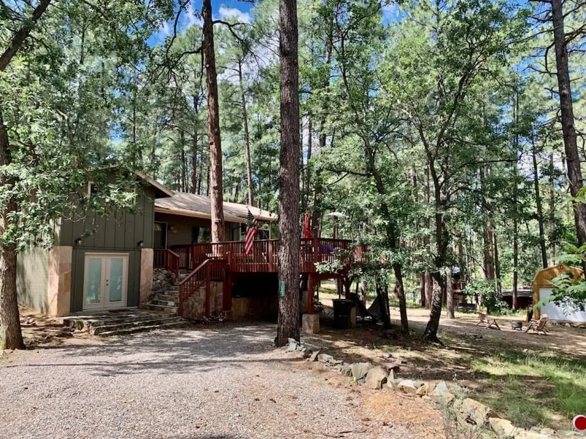 Lazy Bear Cabin BBQ FirePit Goldwater Lake - Image 1
