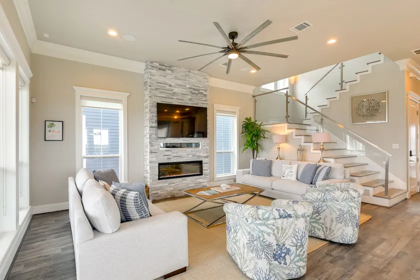 Walk to Galveston Beach: Family Gem w/ Balconies! - Image 1