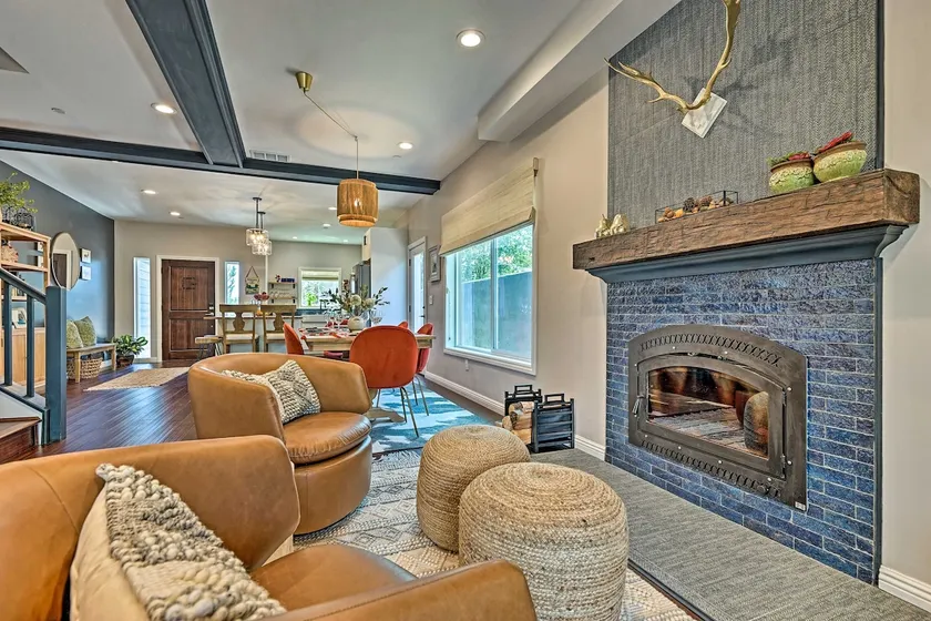 Luxe Lake Arrowhead Farmhouse w/ Deck + Patio - Image 1