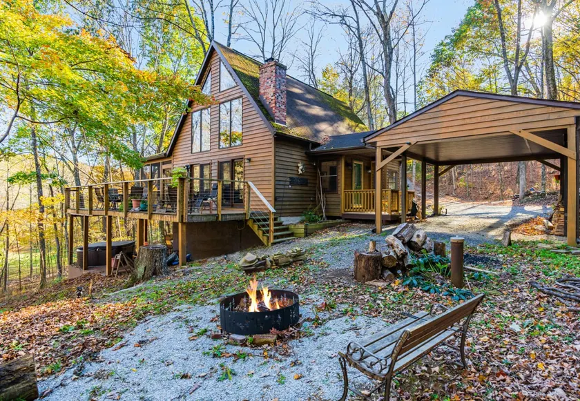 Private Creek, Hot Tub, Huge Deck at Chalet Cabin - Image 1