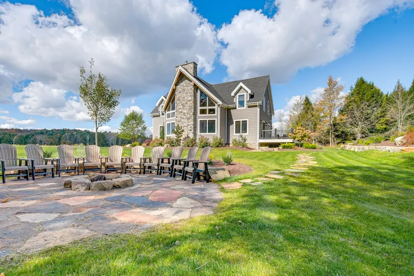 Spacious & Secluded Forksville Home: Fire Pit - Image 1