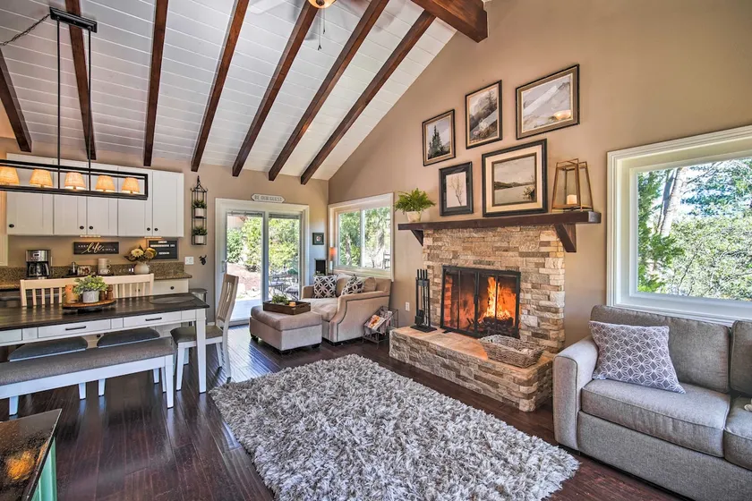 Tree-lined Twin Peaks Cottage w/ Custom Stream - Image 1