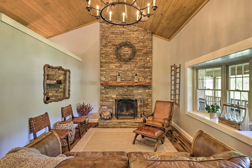 Relax Fireside: Burnsville Gem w/ Game Room & Deck - Image 1