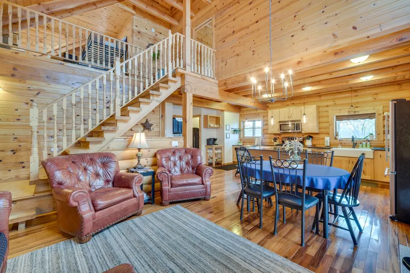 Modern Log Cabin w/ Rec Room, Steps to Lake! - Image 1