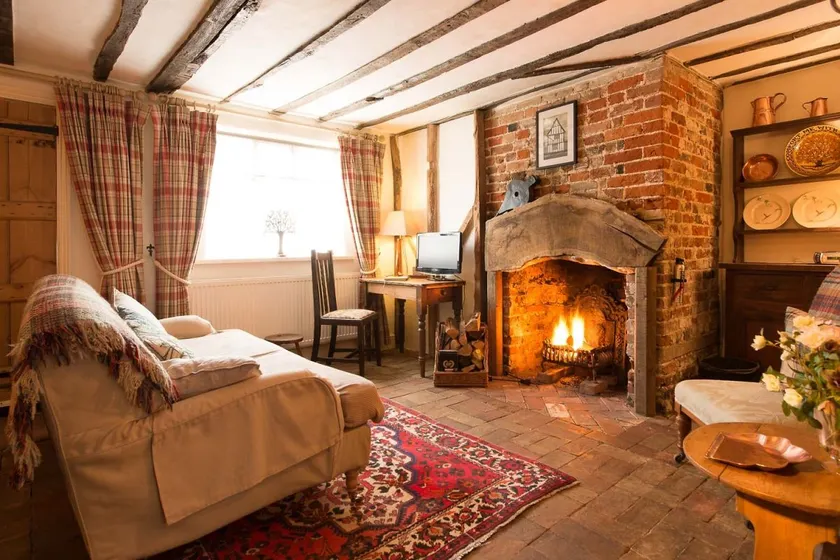 Spadgers, a flax workers cottage next to fields in a Medieval Village - Image 1