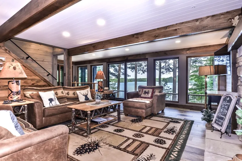 Lakefront home, dock, enclosed porch, fire pit! - Image 1