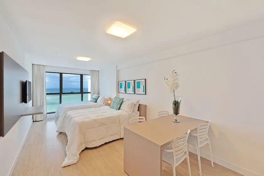 High-Floor Beachfront Flat with Two Full Beds - Image 1