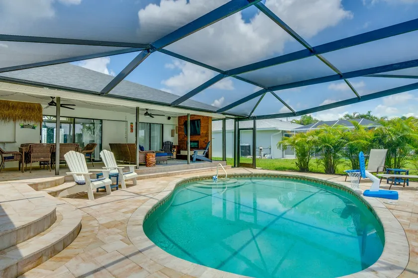 Screened-In Private Pool: Waterfront Home - Image 1