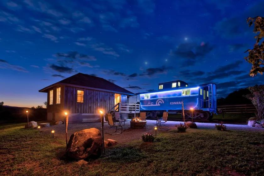 The Caboose | Mtn Views | Farm Animals + Sauna - Image 1