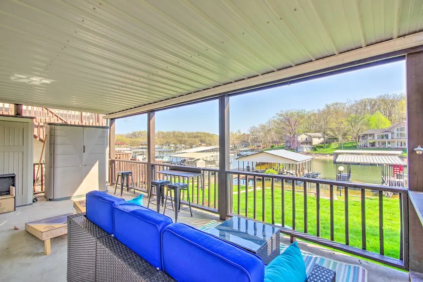 Boat Slip, Fire Pit: Lakefront Sunrise Beach Home! - Image 1