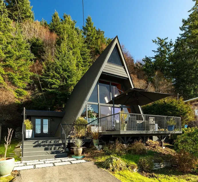 Mountain View A-Frame Getaway with Fire Pit & Deck - Image 1