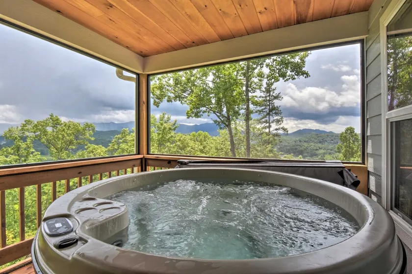 Hot Tub Relaxation & Mtn View: ‘Sky Blue Overlook’ - Image 1