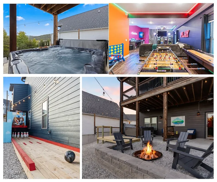 Hot Tub · Fire Pit · Bowling Lane · Game Room - Image 1