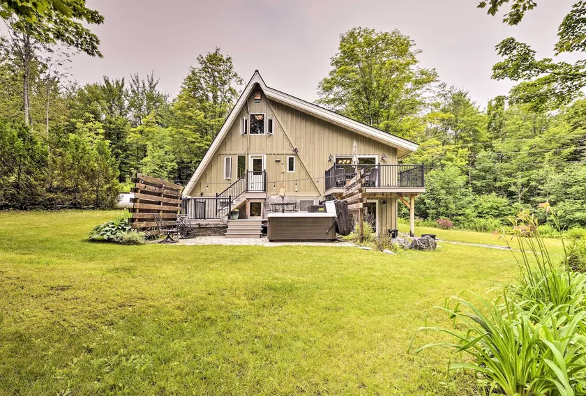 Saltwater Hot Tub & WFH-Friendly Warren Cabin! - Image 1