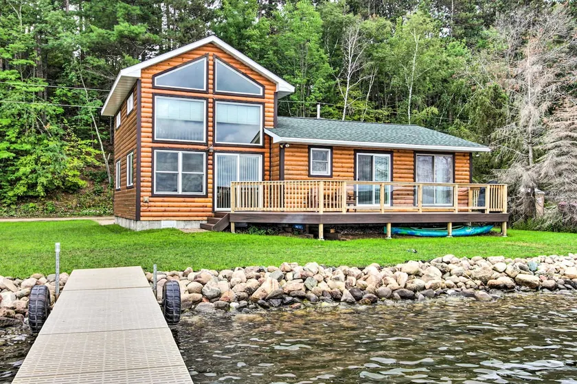 Dock & Fire Pit: Shamineau Lake Retreat! - Image 1