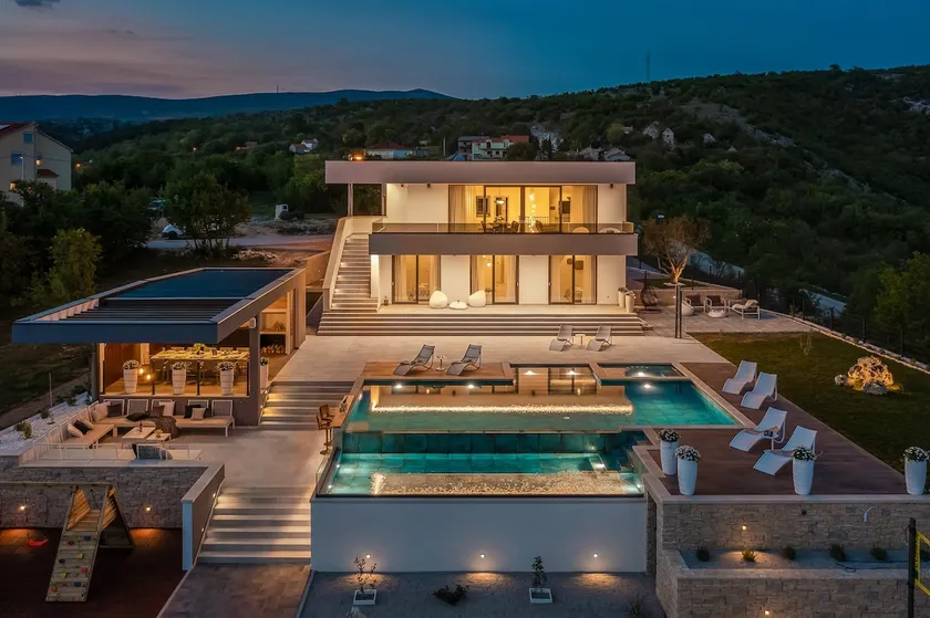 Luxury Villa Arya with 77sqm heated pool, hot-tub - Image 1