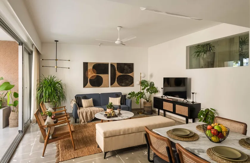 ElReino|Scenic 2BHK|Balcony|Near Reis Magos|Pool - Image 1