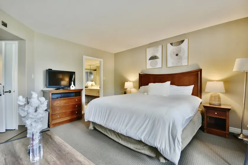 Cozy king bed Suite/pullout couch. Pool on grounds - Image 1