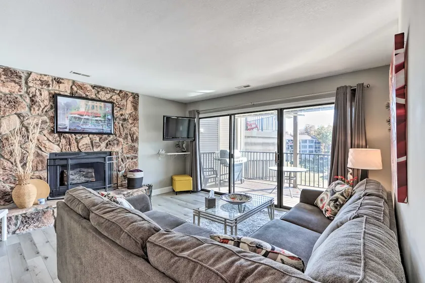 Fireplace & Water Views: Lake Ozark Condo! - Image 1