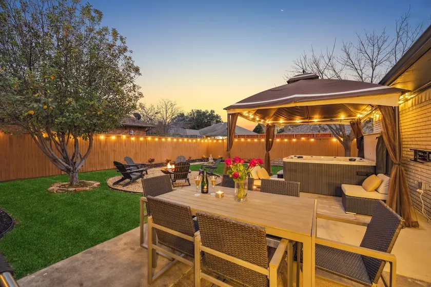 Zen Back Yard with Hot Tub, Firepit, Spa at Home - Image 1