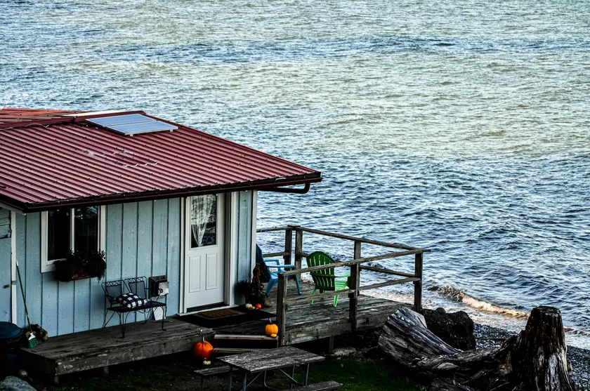 Cottage de la bactérie à la morue - Cabane avant de la plage sur le détroit de Juan De Fuca - Image 1
