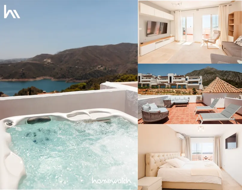 Penthouse in Istán; Jacuzzi; sea and lake view - Image 1