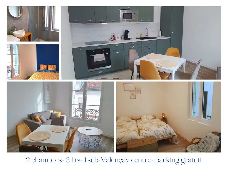 Valençay chic apartment 2 bedrooms-3 beds-Beauval - Image 1