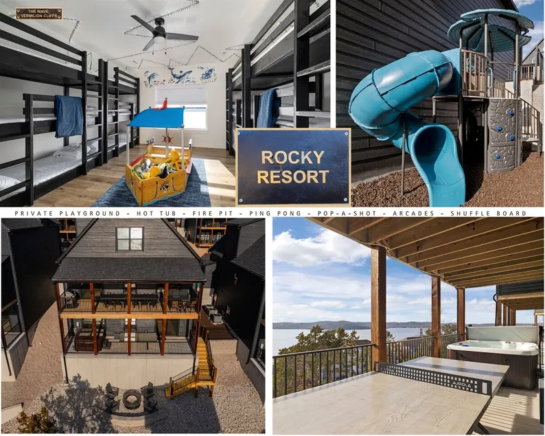 7 bdrm (sleeps28): lake views, hot tub, & fire pit - Image 1