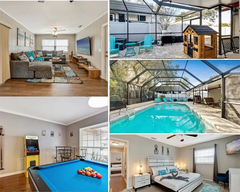 Heated Pool House * 14 PPL * Stunning * Pool Table - Image 1
