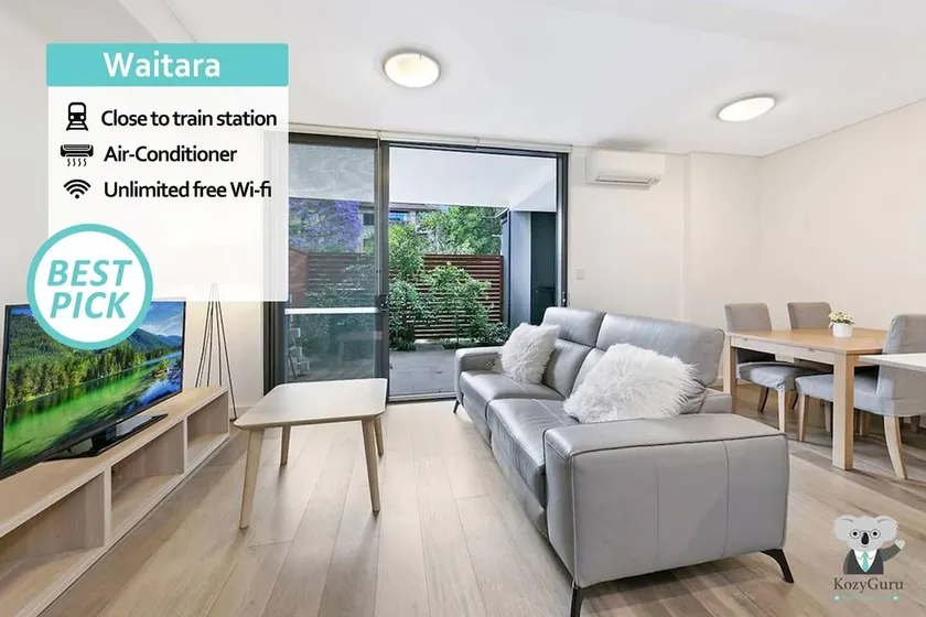 Waitara Station Designer 2Bed Apt + parking dans la rue NWA008 - Image 1