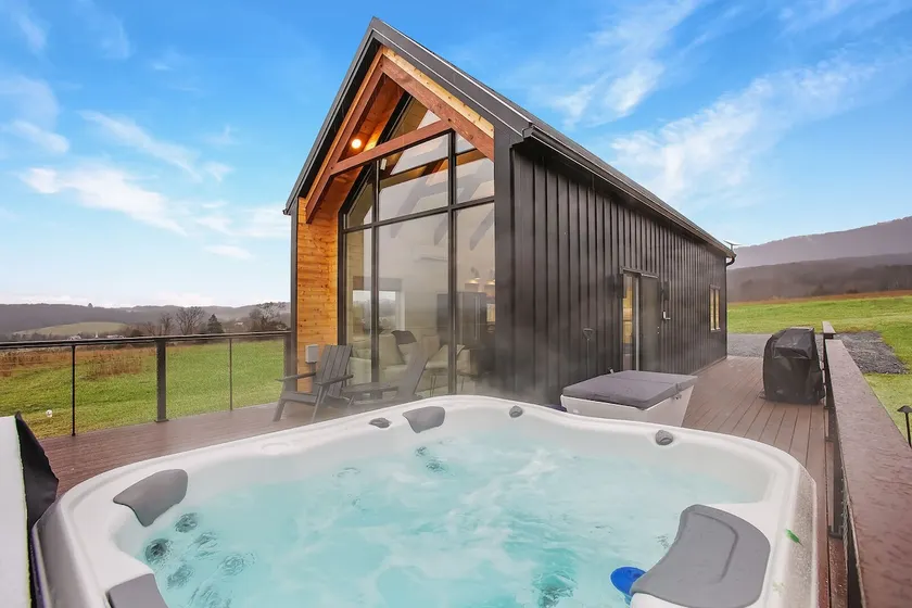 Blue Ridge Mini Lux Retreat 1 with Hot Tub & Sauna - Image 1
