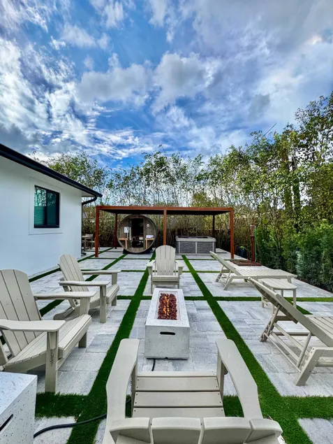 ” Velvet Bloom” Bubbling Spa Retreat with Sauna - Image 1