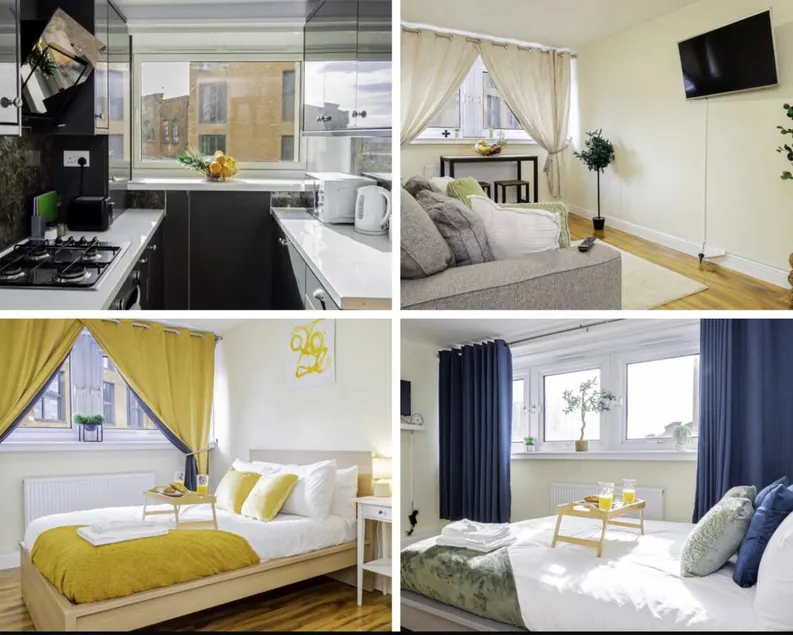 Entire central APT, king bed, 2 minutes to train - Image 1