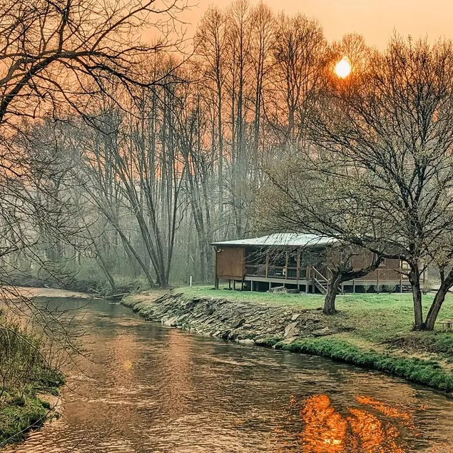 Pet Friendly Creekside Cabin + Hot Tub + Fire Pit - Image 1