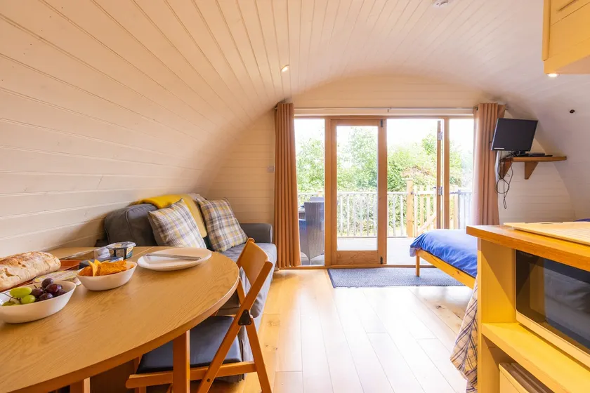 Pod1 - Powys River Pods - Pet Friendly Glamping Pod Builth Wells Powys Wales - Image 1