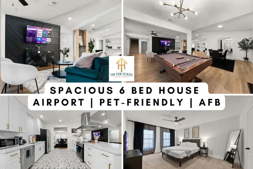 Spacious 6 Bed House near Airport, Pet-Friendly, Close to AFB - Image 1