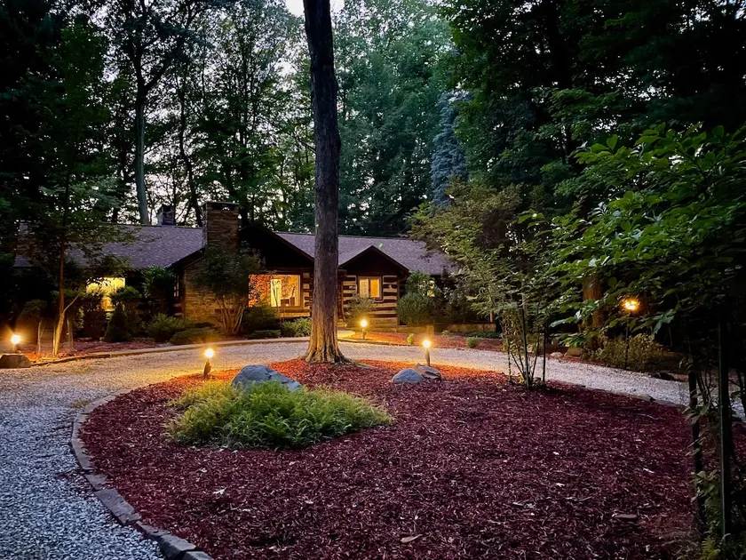Log Cabin - Natures Oasis - Fire Pit & Gazebo - Image 1