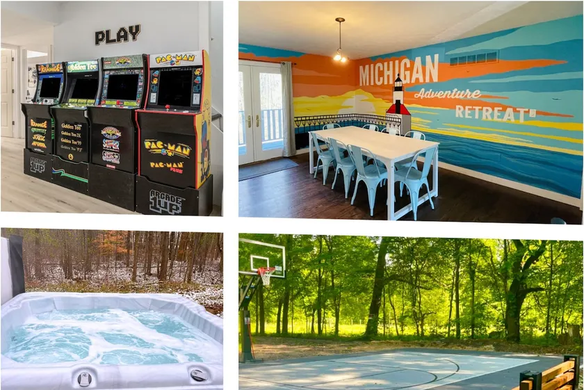 5BR on 5 Acres w/ Hot Tub, Pickleball, Arcade - Image 1