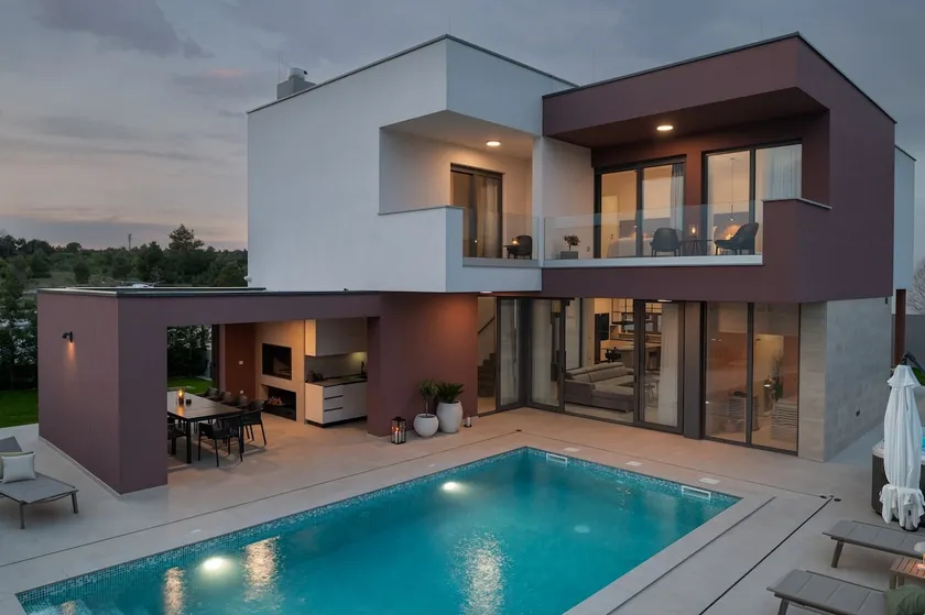 New Villa 55 - Vrsi heated pool jacuzzi sauna - Image 1