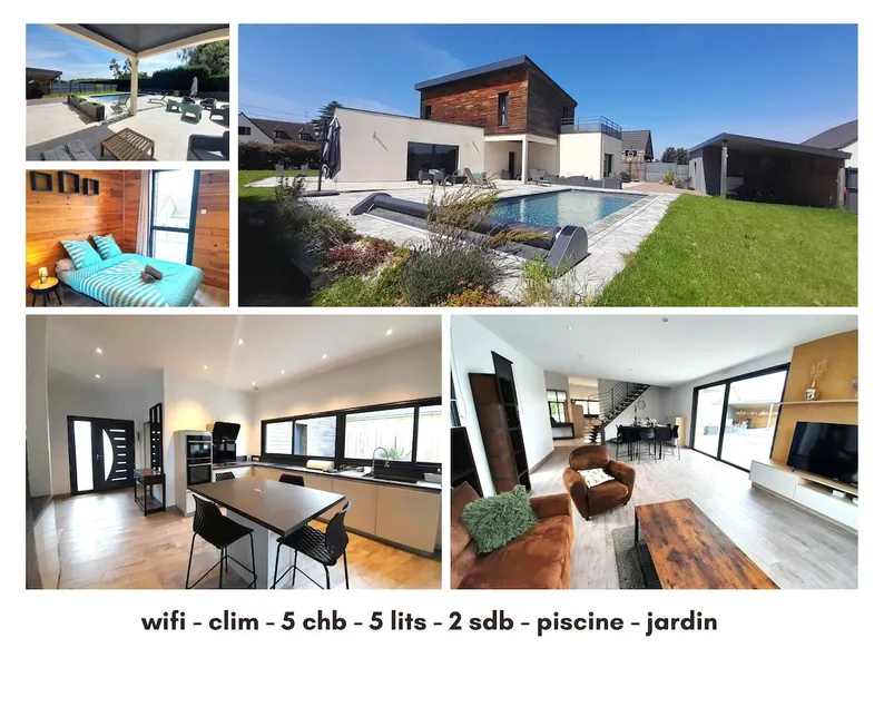 Sublime villa 9 pers- 5chb-pisicne-wifi - Image 1
