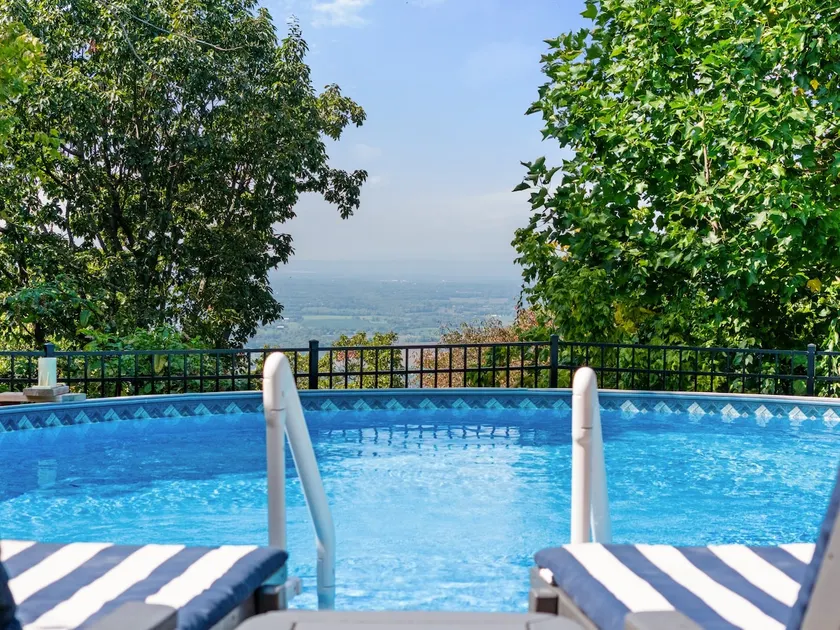 Mountaintop Cabin w/ Poolside Sunsets! - Image 1
