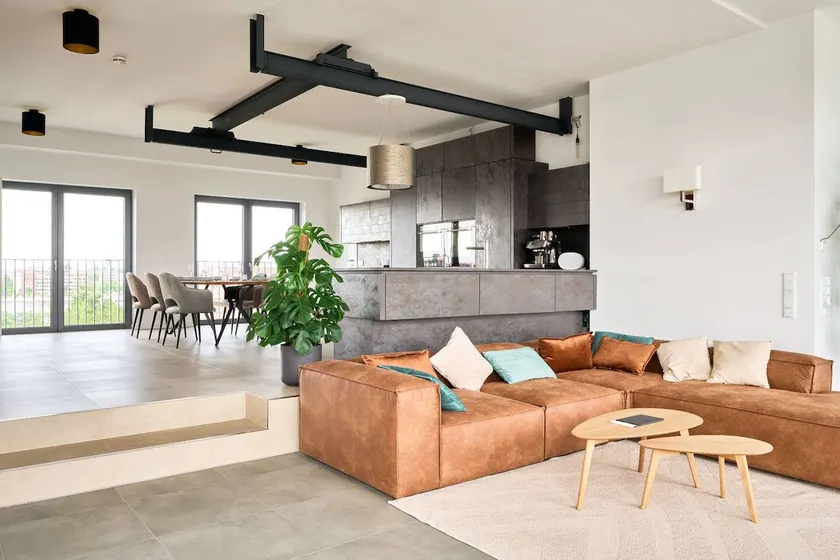 Luxury penthouse with rooftop terrace & sauna - Image 1